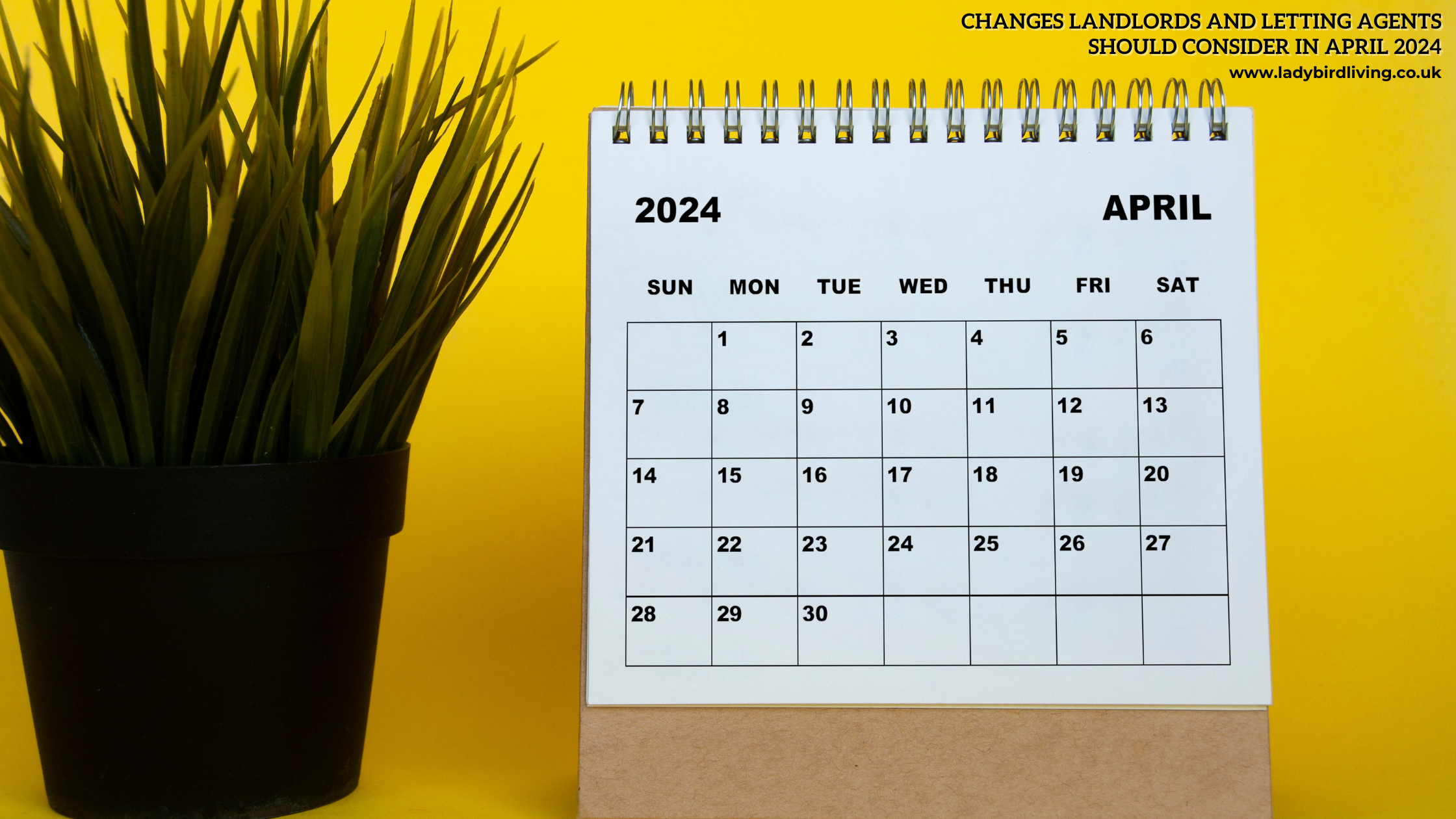 Changes landlords and letting agents should consider in April 2024