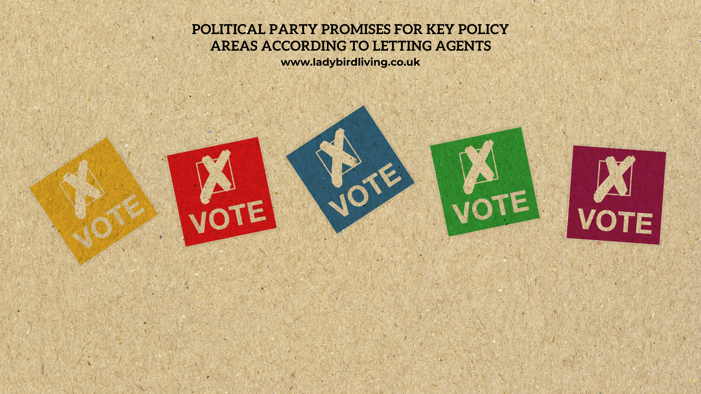 Political Party Promises for Key Policy Areas According to Letting Agents