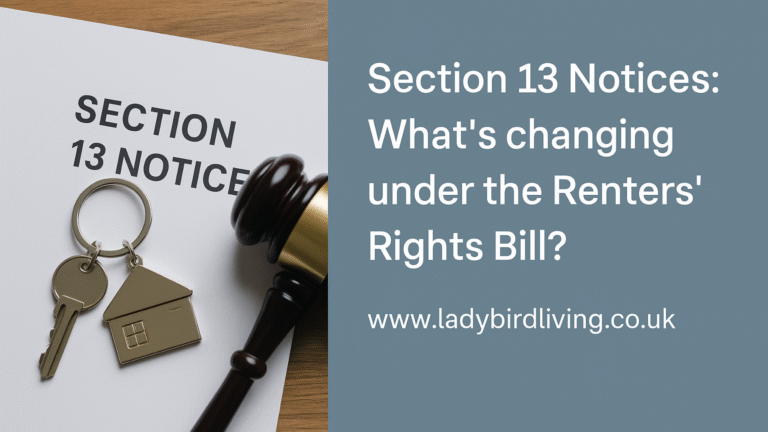 Section 13 Notices: What’s changing under the Renters’ Rights Bill?